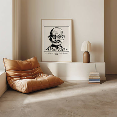 Mahatma Gandhi Motivation Inspirational Poster Quote Print | Wall Art | Home Office Decor